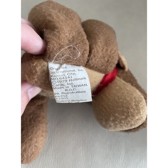 Vintage 1979 Hallmark Monroe Lion Rodney Reindeer Plush Toy Stuffed Animal - Picture 11 of 12